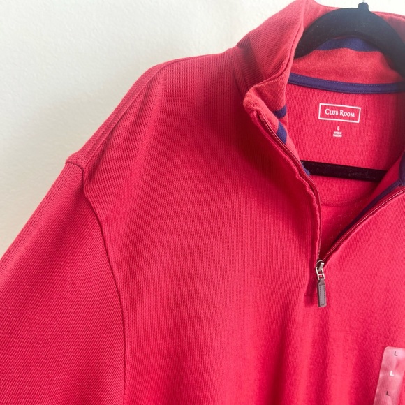 Club room size L full sleeve crew neck with quarter zip - Picture 10 of 15